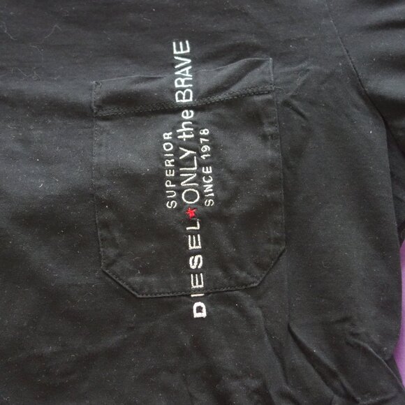 Diesel Superior Only the Brave Since 100% Cotton 1978 Black Size XL T-Shirt - Picture 2 of 11